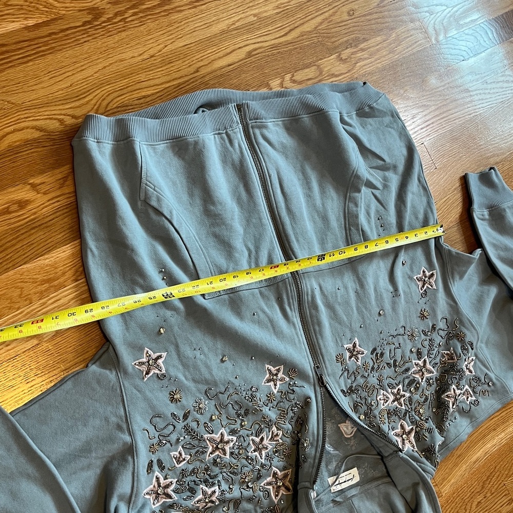Free People Glitter Oversized Hoodie Size Medium NWT - Picture 11 of 17